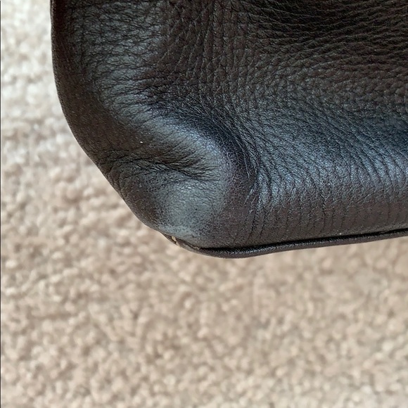 LOFT Black Leather Small Shoulder Purse - Picture 7 of 13